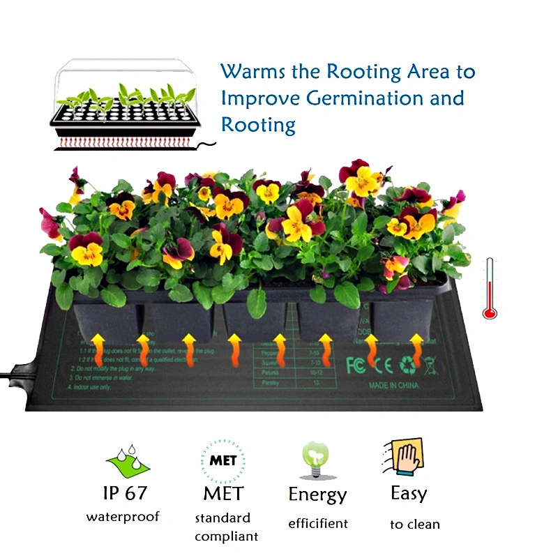 Waterproof Seedling Heating Mat Propagation Heating Mat 20*10 Inch Seedling Heated Mat