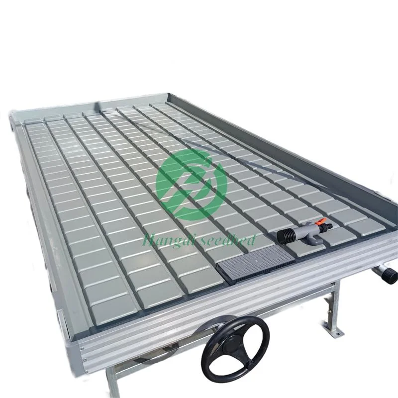 Commercial Rolling Bench Hydroponic Grow Table or Ebb and Flow Table