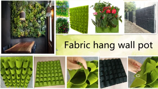 Vertikale Pflanztaschen zum Aufhängen an der Wand, Taschen für grüne Pflanzen, Pflanzgefäß für Gartenbedarf, Taschen, Landschaftsbau, hängende Pflanztaschen aus Stoff