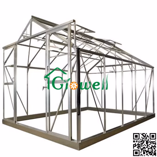 Growell 4 mm wirtschaftliches Wake-in-Garten-Hobby-Gewächshaus (SG6) Polycarbonatplatte